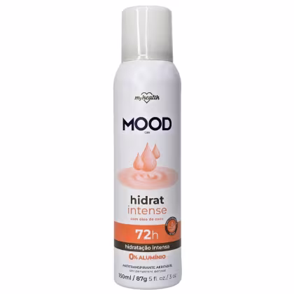 Imagem do produto My Health Mood Care Desodorante Antitranspirante Aerossol Sem Alumínio Hidrat Intense 150ml / 87g