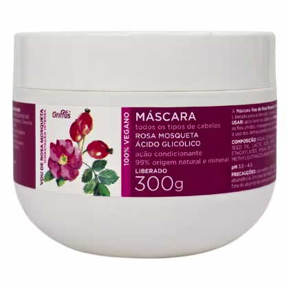 Imagem do produto Griffus Vou de Rosa Mosqueta Máscara Hidratação Intensa Vegano 300g