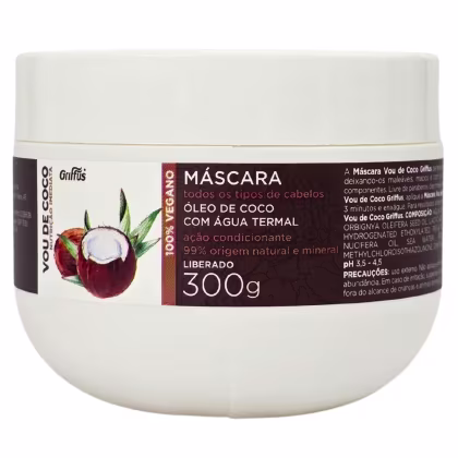 Imagem do produto Griffus Vou De Coco Máscara Nutrição Imediata Vegano 300g