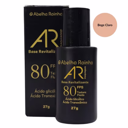 Imagem do produto Abelha Rainha AR Maquiagem Base Revitalizante Bege Claro FPS 80 27g