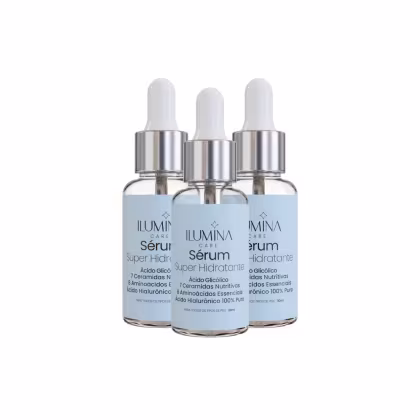 Imagem do produto Kit 3 Sérum Super Hidratante Anti Envelhecimento 30ml Ilumina Care