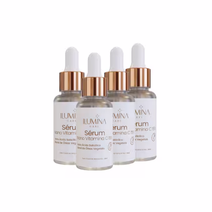 Imagem do produto Kit 4 Sérum Renovador Nano Vitamina C 15% 30ml Ilumina Care