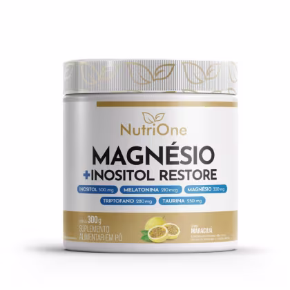 Imagem do produto Magnésio + Inositol Restore com Triptofano, Melatonina e Taurina – Sabor Maracujá
