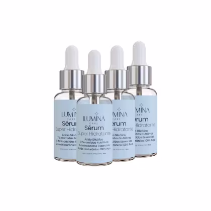 Imagem do produto Kit 4 Sérum Super Hidratante Anti Envelhecimento 30ml Ilumina Care