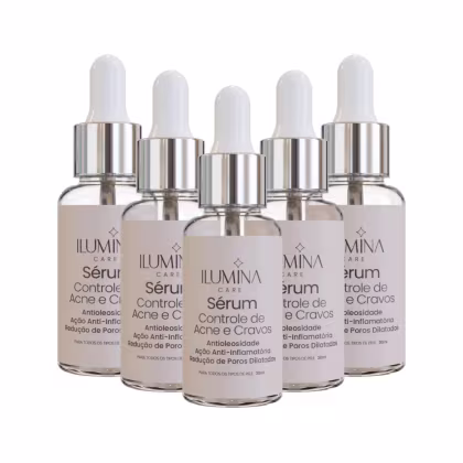 Imagem do produto Kit 5 Sérum Antiacne Controle de Cravos 30ml Ilumina Care