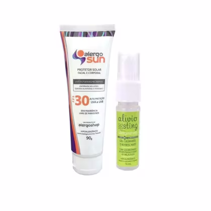 Imagem do produto Kit Lazer e Proteção - Gel Pós Picada e Protetor Solar FPS30 2 Itens