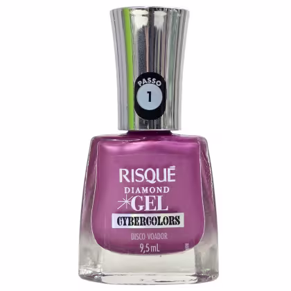 Imagem do produto Risque Diamond Gel Esmalte Cybercolors Disco Voador 9,5ml