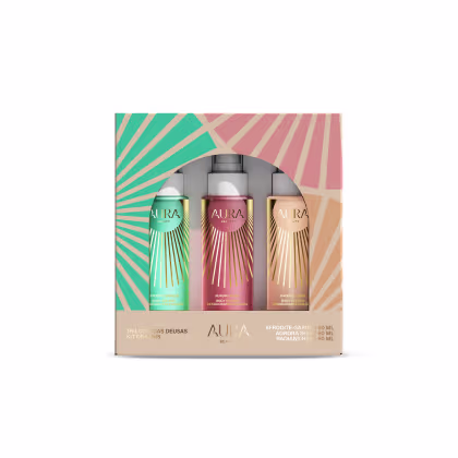 Imagem do produto Kit 3 Body Splash Trilogia das Deusas Aura Beauty Jade Picon 60ml Cada