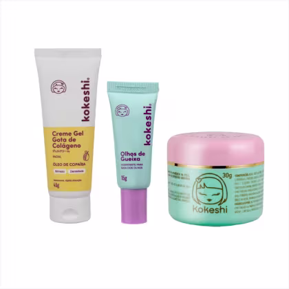 Imagem do produto Kit Kokeshi Pele Porcelana+Gota De Colágeno+Olhos de Gueixa