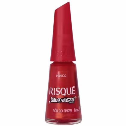 Imagem do produto Risque Lollapaloza Brasil Esmalte Metálico Pôr do Show 8ml