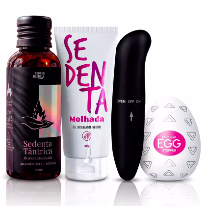 Imagem do produto Kit Casal Óleo de Massagem Tântrica Algodão Doce e Pétalas 120ml Gel Funcional Egg Ponto G Aveludado