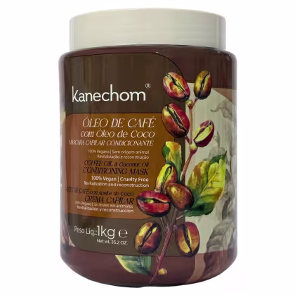 Imagem do produto Kanechom Revitalização e Reconstrução Máscara Capilar Óleo de Café com Óleo de Coco Vegano 1kg
