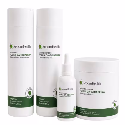 Imagem do produto Kit Shampoo, Condicionador, Máscara e Tônico capilar Folha da Goiabeira 4 unid.