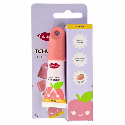 Imagem do produto Carmed Gloss Labial Pêssego Tchurma Com Cor 5g