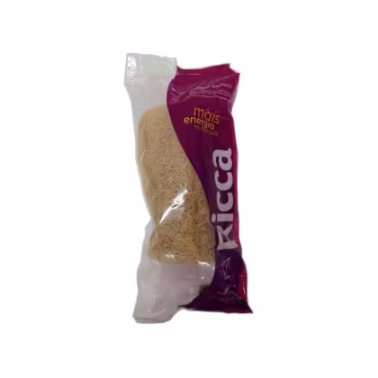 Bucha de banho vegetal em pedaço, da marca Ricca.