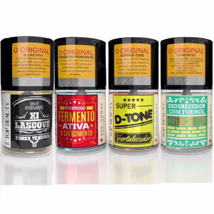 Imagem do produto Tratamento SOS Unhas Kit 4 Bases Fortalecedora - 7ml