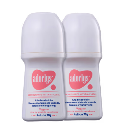 Imagem do produto Kit Adorlys Natural Floral -  Desodorante Roll-on 2x70g