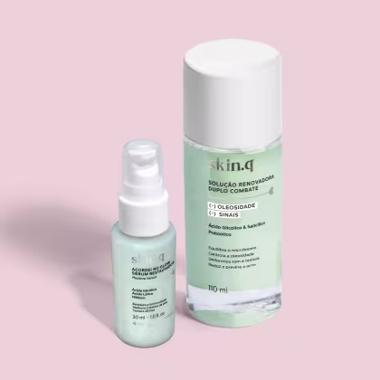 Imagem do produto Combo Skin.q: Sérum Restaurador 30ml + Solução Renovador Facial 110ml