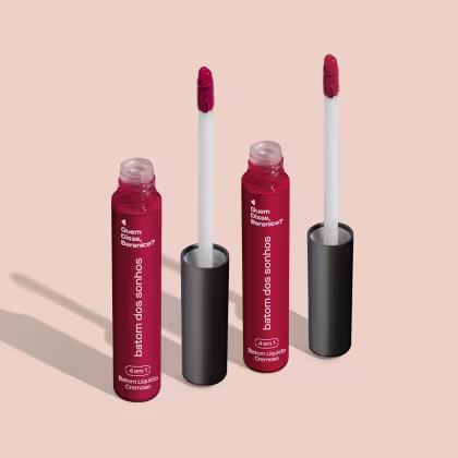 Imagem do produto Combo Batom Líquido Cremoso dos Sonhos: Rosa Energia 5ml + Vinho Otimismo 5ml