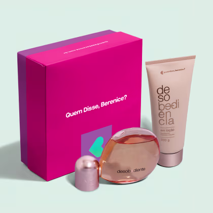 Imagem do produto Combo Presente Desobediente: Eau de Parfum 100ml + Loção Hidratante Corporal Desobediência 200g + Caixa Presente