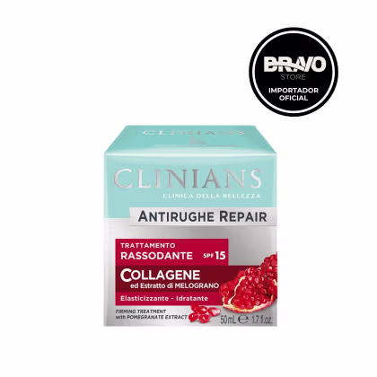 Imagem do produto Creme Facial Antirrugas Clinians Antirughe Repair Collage  FPS 15 - 50ml