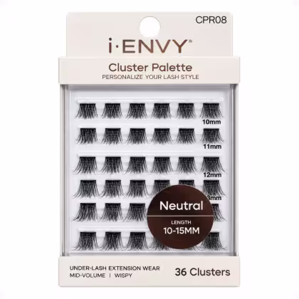 Imagem do produto Paleta De Cílios Postiços Kiss Ny I-Envy Cluster Palette Neutral Length 10-15mm Cpr08