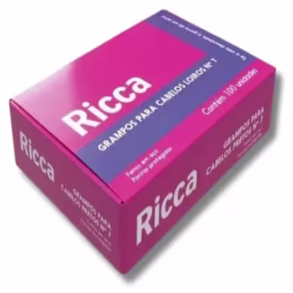 Imagem do produto GRAMPO PARA CABELO N7 LOIRO CAIXA C 100PCS RICCA