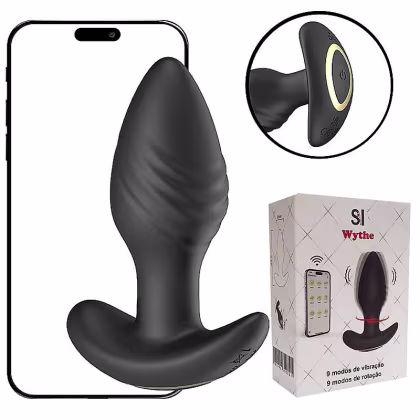 Imagem do produto Plug Anal em Silicone Wythe Recarregável com  APP de Celular