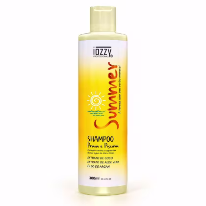 Imagem do produto Shampoo Iozzy Summer Praia e Piscina 300ml Proteção Sol Mar Cloro