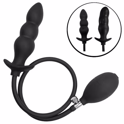 Imagem do produto Plug Anal Escalonado em Silicone Inflável