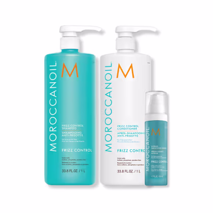 Imagem do produto Kit Moroccanoil Frizz Control - Shampoo 1L + Condicionador 1L + Sérum 50ml