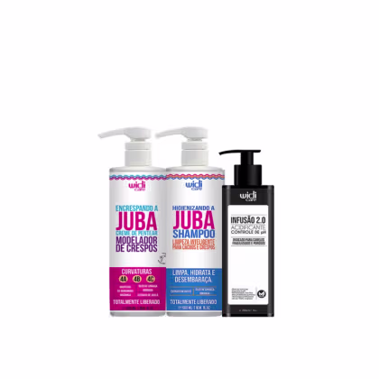 Imagem do produto Kit Widi Care Higienizando A Juba + Encrespando a Juba  + Infusão 2.0 - Acidificante 300g