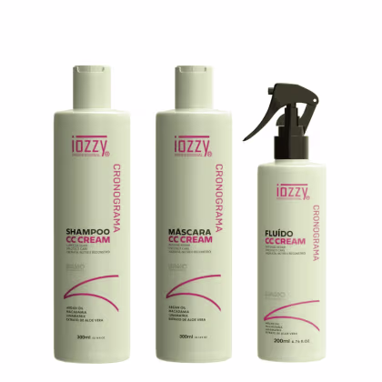 Imagem do produto Kit Cronograma Capilar Iozzy Professional CC Cream Shampoo Máscara Fluído