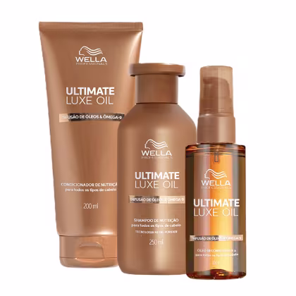 Imagem do produto Kit Wella Ultimate Luxe Oil - Shampoo 250ml + Condicionador 200ml + Óleo 100ml