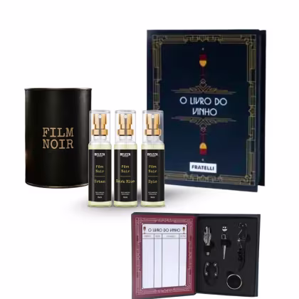 Imagem do produto Kit Presente Masculino com Perfumes e acessórios para Vinho