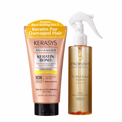 Imagem do produto Kerasys Leave-in Propolis 200ml + Máscara Deep Repair 300ml