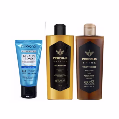 Imagem do produto Kerasys Propolis Sh + Trat 180ml + Mini  Silky Moisture 50ml