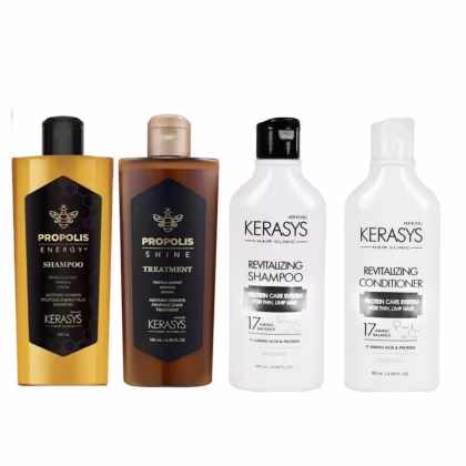 Imagem do produto Kerasys Propolis Sh + Trat 180ml+Revitalizing Sh  + Cond180ml
