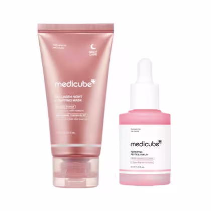 Imagem do produto Medicube Máscara Facial Noturna 75ml+Sérum Pink Peptídeo30ml