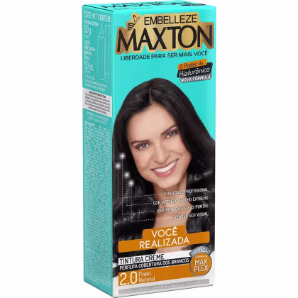 Imagem do produto Maxton Preto Natural 2.0 - Tintura Creme 158g
