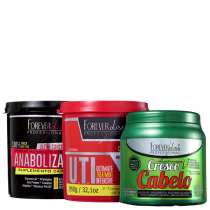 Imagem do produto Kit Forever Liss Professional Cronograma Capilar Fortalecimento (3 Produtos)
