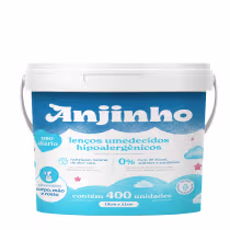 Imagem do produto Anjinho Lenço Umedecido Uso Diário Balde c/400un