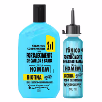 Imagem do produto Kit Gota Fortalecimento Homem Shampoo 2x1 e Tônico Capilar