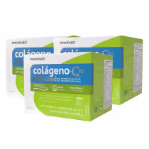 Imagem do produto Kit 3 Colágenos Verisol Q10 Maxinutri Sachês Sabor Uva Verde