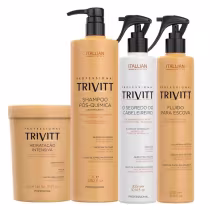 Imagem do produto Kit Trivitt Pós-Química Profissional – Reparação e Força Capilar (4 Produtos)