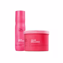 Kit com shampoo e condicionador Invigo Color Brilliance, da marca Wella Professionals.