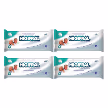 Imagem do produto Kit C4 Higifral Toalhas Umedecidas Adulto C40 – Eurofral