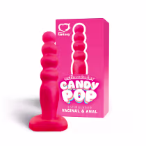 Imagem do produto Estimulador Anal e Vaginal Candy Pop Maciço Rosa 14x2,8cm