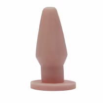 Plug anal em formato cônico, com base circular para apoio. Produto de beleza da marca Aine, com design minimalista e superfície lisa.