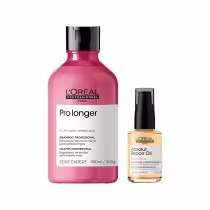Imagem do produto Kit L'oréal Professionnel Serie Expert Pro Longer - Shampoo 300ml + Óleo Capilar Absolut Repair 10 In 1 30ml